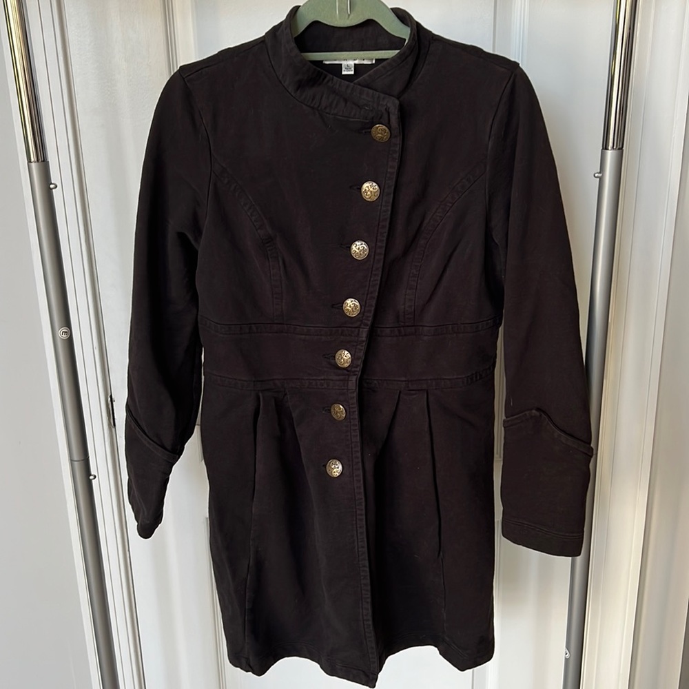 Button up, collared, cotton jacket